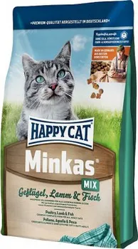 Krmivo pro kočku Happy Cat Minkas Mix Geflügel, Lamm & Fisch