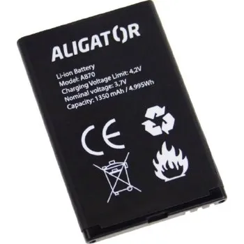 Baterie pro mobilní telefon Aligator A800BAL 1450mAh, Li-lon - neoriginální