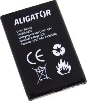 baterie pro mobilní telefon Aligator A800BAL 1450mAh, Li-lon - neoriginální