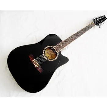 Kytara WESTERNOVÁ 12ti STRUNNÁ KYTARA Dreadnought MSA s EQ CW1200 ČERNÁ (MSA)