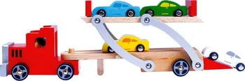 Dřevěná hračka Bino Tahač s auty