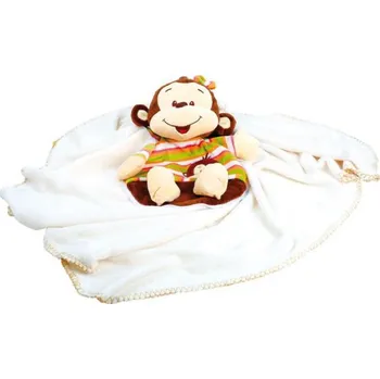 Hračka pro nejmenší Legler Přikrývka na mazlení Opička