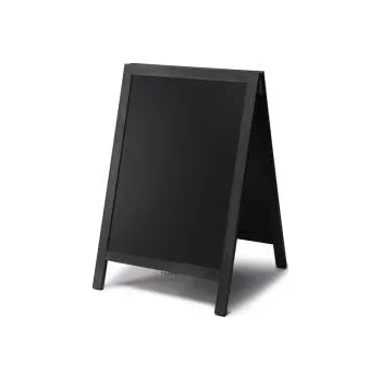 Jansen Display Dřevěné áčko s křídovou tabulí 55x85, černá