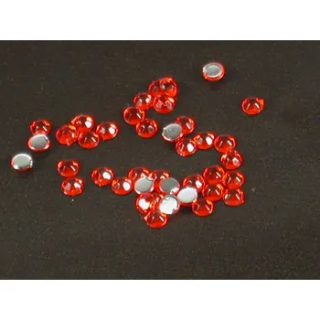 Kamínky na nehty kulaté červená 1,75mm 40ks