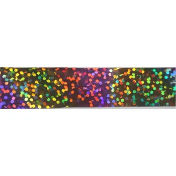 Folie na nehty tečky duha/fialová, modrá,oranžová