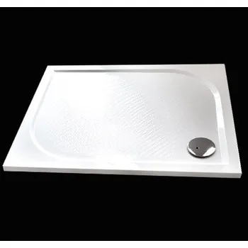 Sprchová vanička Aquatek Bent 100x80cm sprchová vanička z litého mramoru obdélníková s protiskluzovou úpravou