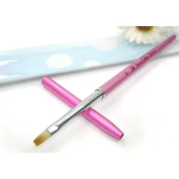 AMAZING SHINE Glamour Pink štětec na gel č.4 rovný uzavíratelný