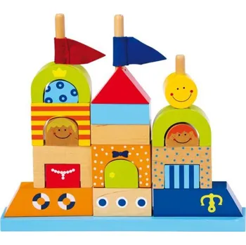 Dřevěná hračka Legler Skládací hrad