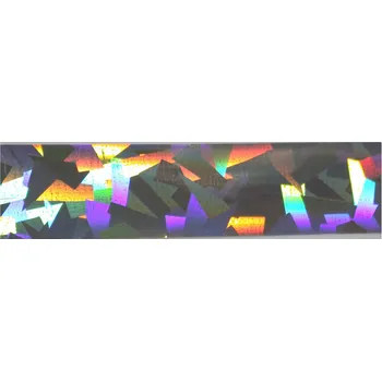 Folie na nehty střepy stříbrná