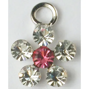 Diamantový přívěšek květina růžová Amazing Shine