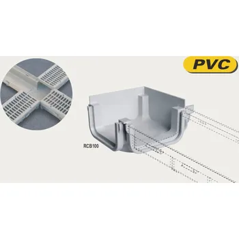 okap Edil Plast, Refax Roh křížení pro nízký žlab šířky 100 mm RCB100
