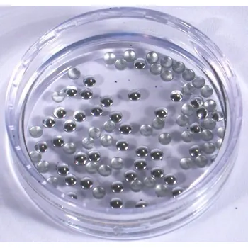 Přípravek na nehty Kamínky na nehty větší stříbrná 100ks