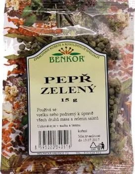 Koření Benkor Pepř zelený celý 15 g