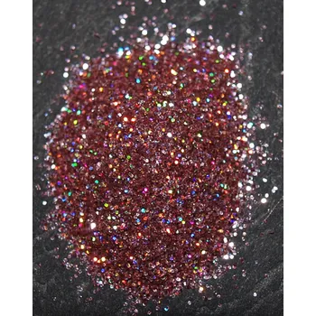 Prach body&nails růžová holograf MAXI kelímek