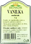 Benkor Vanilka mletá 1 g