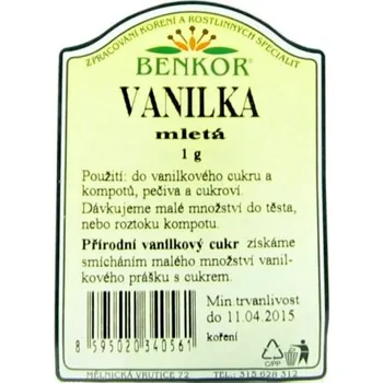 Koření Benkor Vanilka mletá 1 g