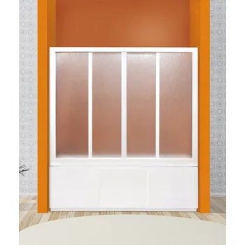 Vanová zástěna Aquatek Vanová zástěna ROYAL V4 165-170cm x140 cm, výplň Krilex