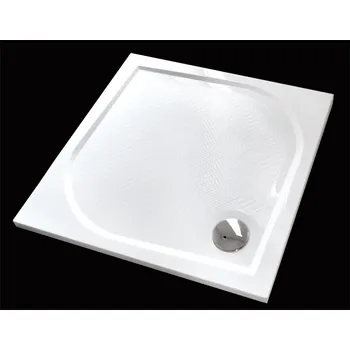 Sprchová vanička Aquatek Bent 90x90cm sprchová vanička z litého mramoru čtvercová s protiskluzovou úpravou