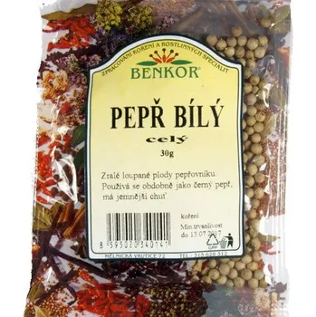 Koření Benkor Pepř bílý celý 30 g