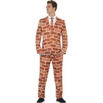 Karnevalový kostým Smiffys Pánský oblek - cihlová zeď