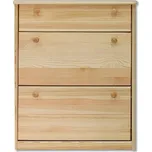 SB115 dřevěný botník masiv borovice Drewmax (Kvalitní nábytek z borovicového masivu)