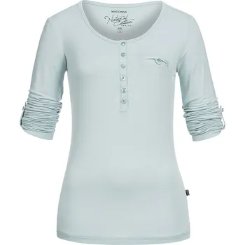 Dámské tričko Dámské triko s rukávy na patku a knoflíček MADONNA - mint - vel. S