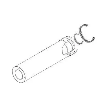 Kouřovod BOSCH AZB 605/1 Prodloužení ø 80/125 - 1000mm (7719002764)