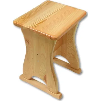 Stolička NR113 dřevěná stolička-taburet masiv borovice Drewmax (Kvalitní nábytek z borovicového masivu)