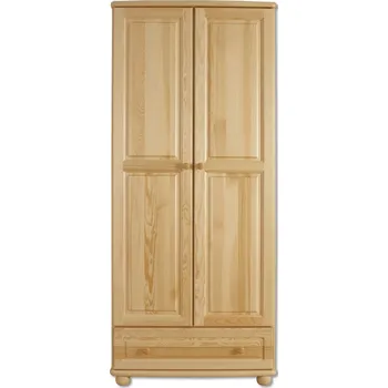Šatní skříň SF107 dřevěná skříň z masivní borovice Drewmax (Kvalitní nábytek z borovicového masivu)
