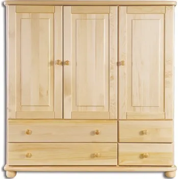 Komoda KD166 dřevěná komoda z masivní borovice Drewmax (Kvalitní nábytek z borovicového masivu)