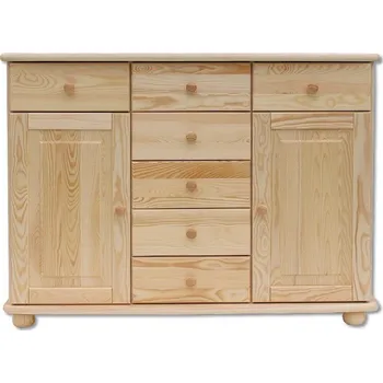 Komoda KD153 dřevěná komoda z masivní borovice Drewmax (Kvalitní nábytek z borovicového masivu)