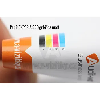 Kancelářský papír Audit-web Vizitky - oboustranný tisk, papír Experia křída matt 350 g