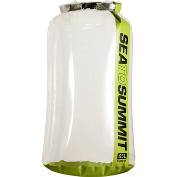 Vodácký pytel Vak vodácký nepromokavý STOPPER CLEAR DRY BAG 65 L zelený - Zelená