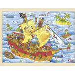 Goki Pirátská loď dřevěné puzzle 96…