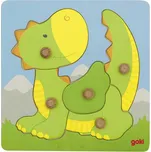 Goki dřevěné puzzle s úchytkami Dráček…