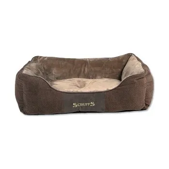 Pelíšek pro psa Pelíšek SCRUFFS Chester Box Bed čokoládový 50×40cm