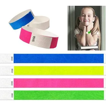 Náramek Identifikační náramky, náramek TYVEK 2,5 cm - Silver