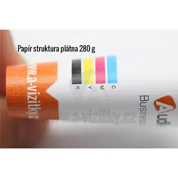 Kancelářský papír Audit-web Vizitky - jednostranný tisk, papír struktura plátna 280 g