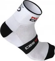Pánské termo ponožky Castelli Rosso Corsa 6 Sock White