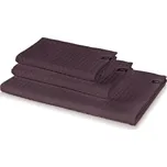 Möve Piquée ručník s waflovým vzorem 40x70 cm šedý