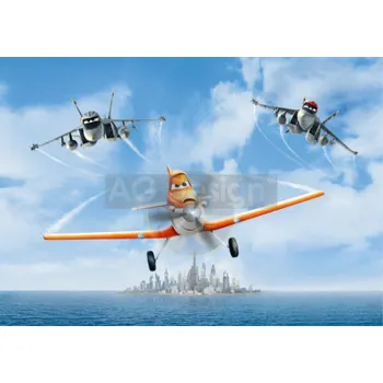 Fototapeta Dětská papírová fototapeta Disney 2 dílná Letadla FTDS1927 / Dětské papírové fototapety na zeď Planes FT1927 AG Design (255 x 180 cm)
