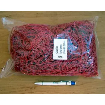 Gumičky červené slabé D=6cm 1kg