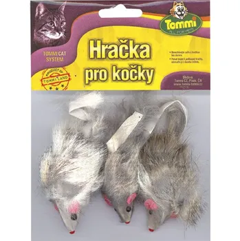 Myš Myš střední chlupatá 6 cm - 3 ks/bal.