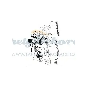 Samolepící dekorace Samolepicí dekorace Mickey mouse velour AGF00877 (65 x 85 cm) AG Design
