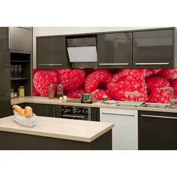 Fototapeta Samolepicí fototapeta do kuchyně červené maliny KI260-004 / Fototapety mezi kuchyňskou linku Dimex (260 x 60 cm)
