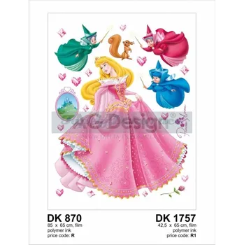 Samolepící dekorace Samolepící dekorace na zeď Disney Princezna AGF1757 (42,5 x 65 cm) AG Design