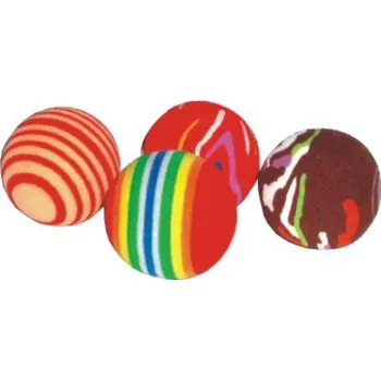 Hračka pro kočku Hračka kočka míček duhový Ø 4cm