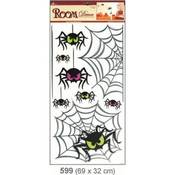 Samolepící dekorace Samolepicí dekorace na zeď (69 x 32cm) Room Decor pavouci 599