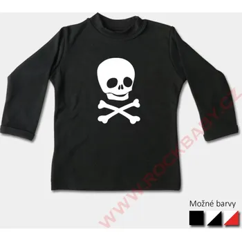 Chlapecké tričko Dětské tričko dlouhý rukáv - Lebka TD-17