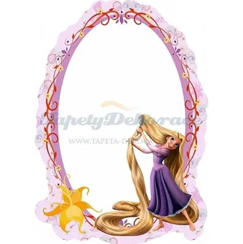 Samolepící dekorace Samolepicí zrcadlová dekorace Disney Na Vlásku DM2107 (25 x 35 cm) AG Design